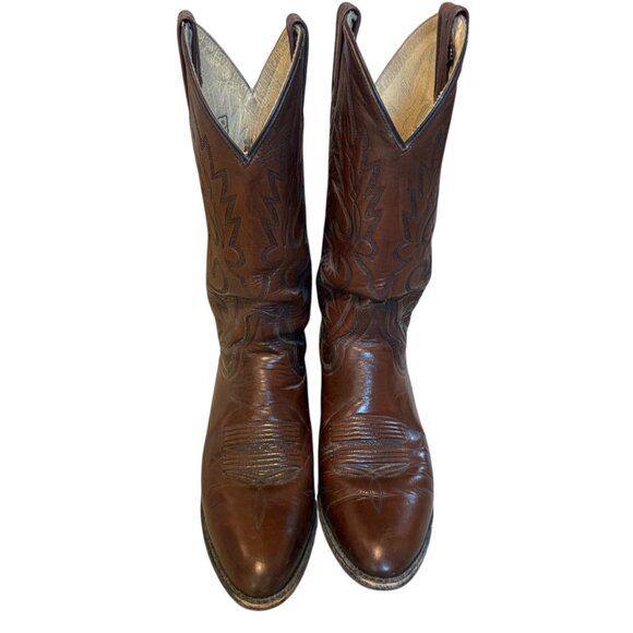 Dan Post Men\'s Milwaukee Leather Western Cowboy Boots size 8.5D